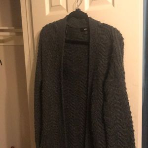 Gray cardigan